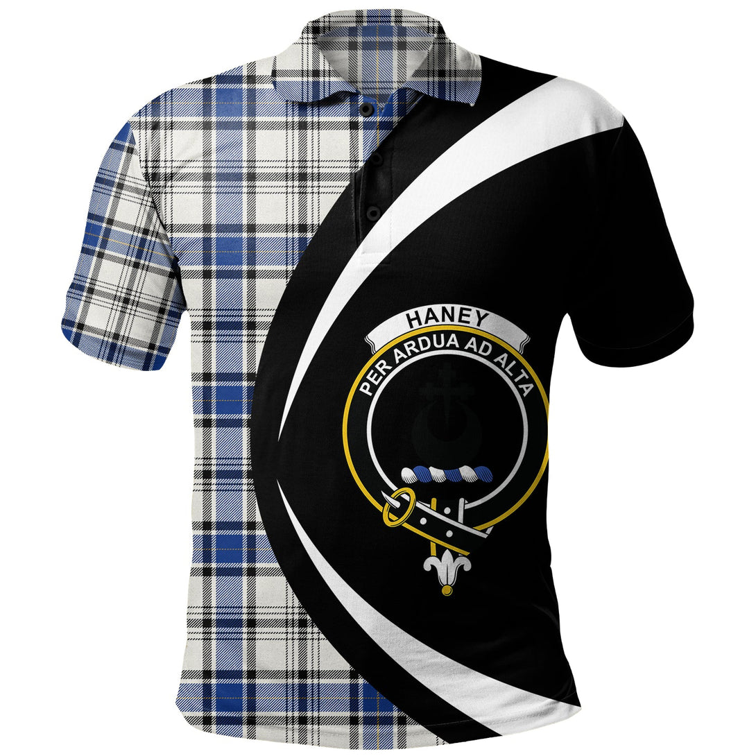 Haney Modern Clan Badge Tartan Polo Shirt Circle Style Personalized