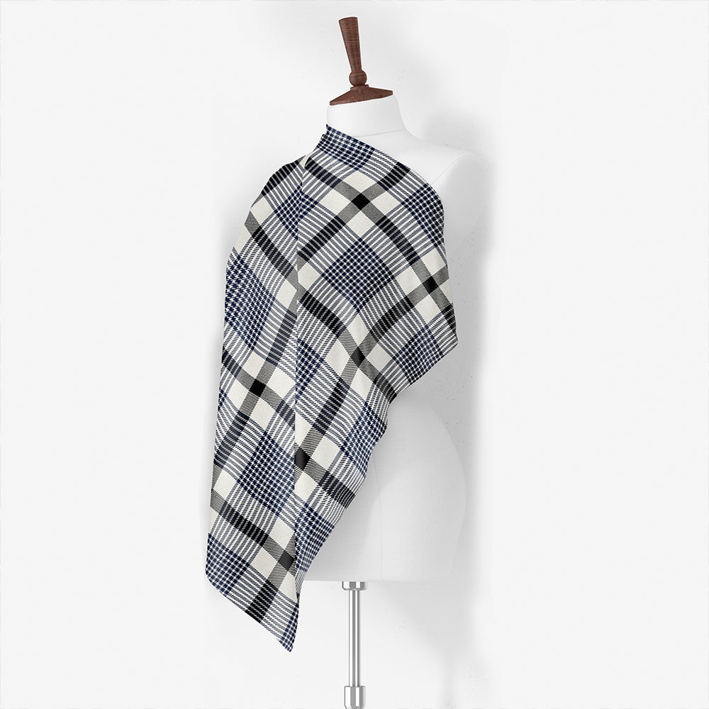 Hamilton Weatheredd Modern Tartan Classic Silk Habotai Square Scarf