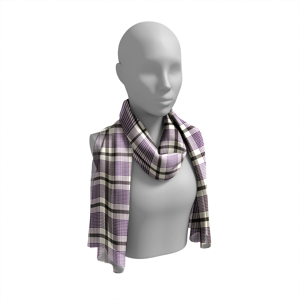 Hanna Re Tartan Classic Silk Habotai Long Scarf