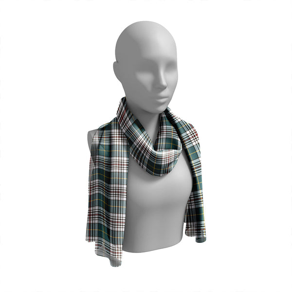 Hanna of Stirlingshire Weathered Tartan Classic Silk Habotai Long Scarf