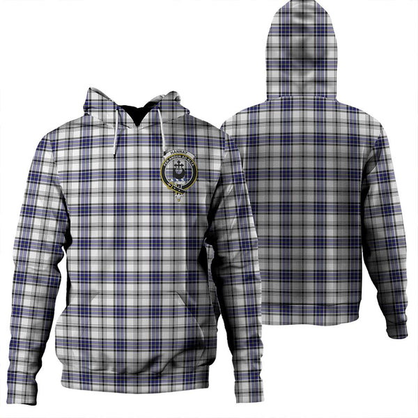 Hannay Modern Tartan Classic Crest Hoodie