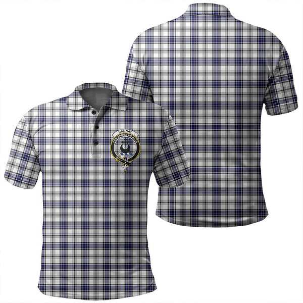 Hannay Modern Tartan Classic Crest Polo Shirt