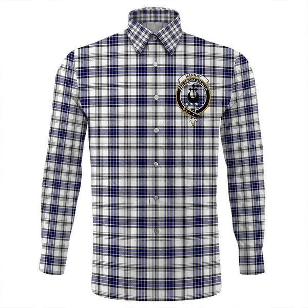 Hannay Modern Tartan Classic Crest Long Sleeve Button Shirt