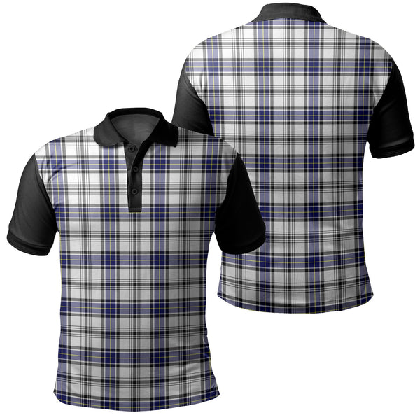 Hannay Modern Tartan Classic Polo Shirt Black Neck 1 Style