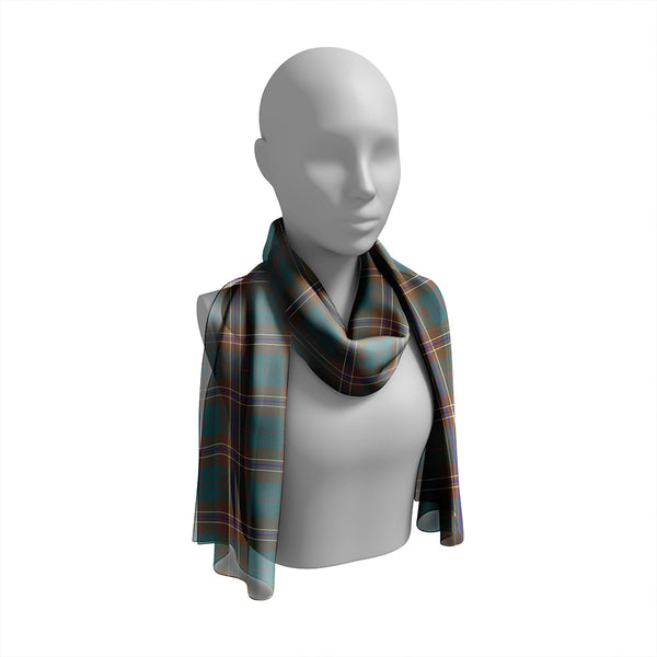 Hardie Weathered Tartan Classic Silk Habotai Long Scarf