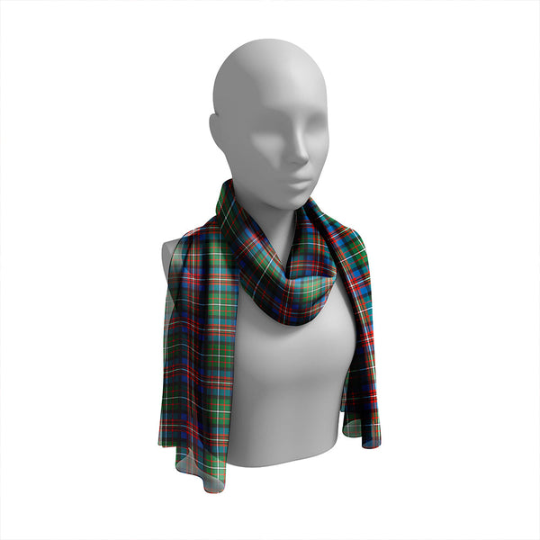 Hargis Ancient Tartan Classic Silk Habotai Long Scarf