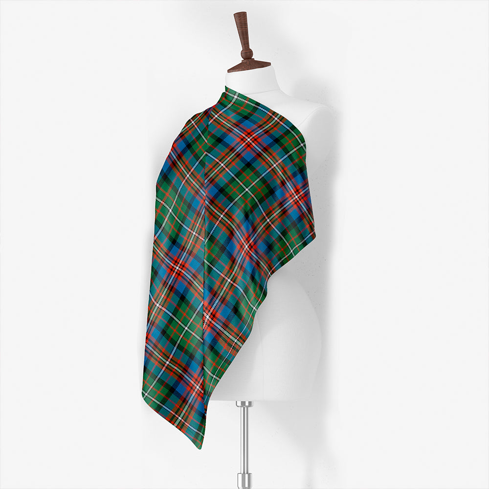 Harden Weathered Tartan Classic Silk Habotai Square Scarf