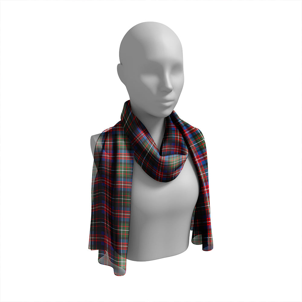 Hargis Modern Tartan Classic Silk Habotai Long Scarf