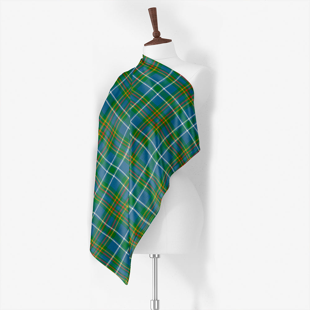 Hargis Weathered Tartan Classic Silk Habotai Square Scarf