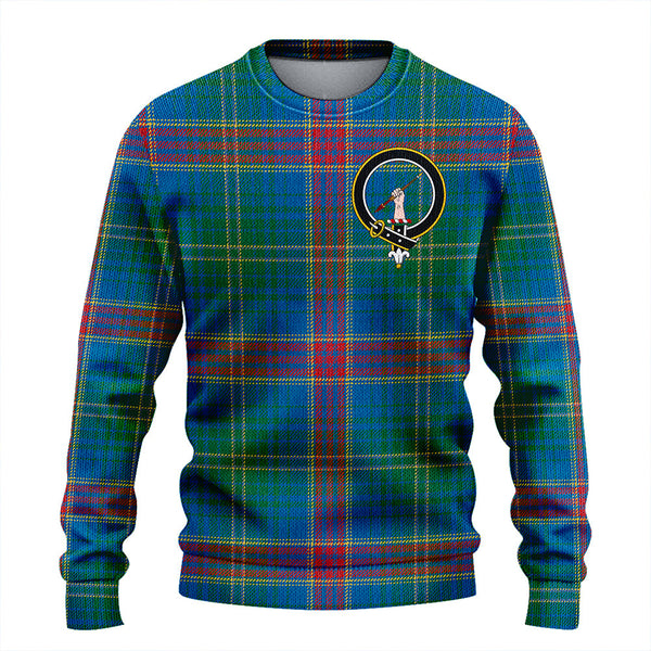 Hart Ancient Clan Badge Tartan Knitted Sweater