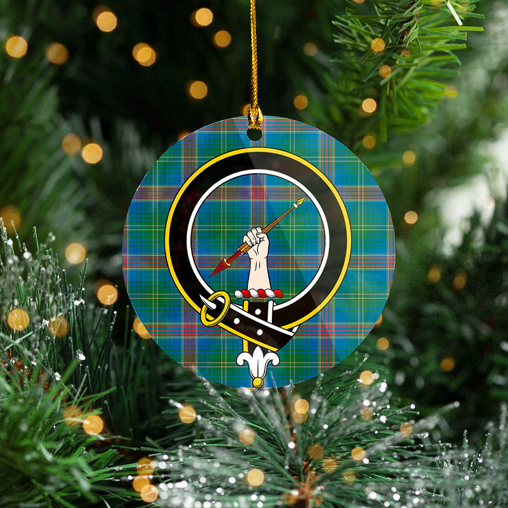 Hart Ancient Clan Badge Tartan Plastic Christmas Ornaments