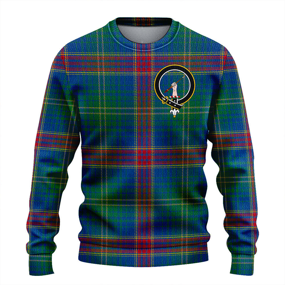 Hart Modern Clan Badge Tartan Knitted Sweater