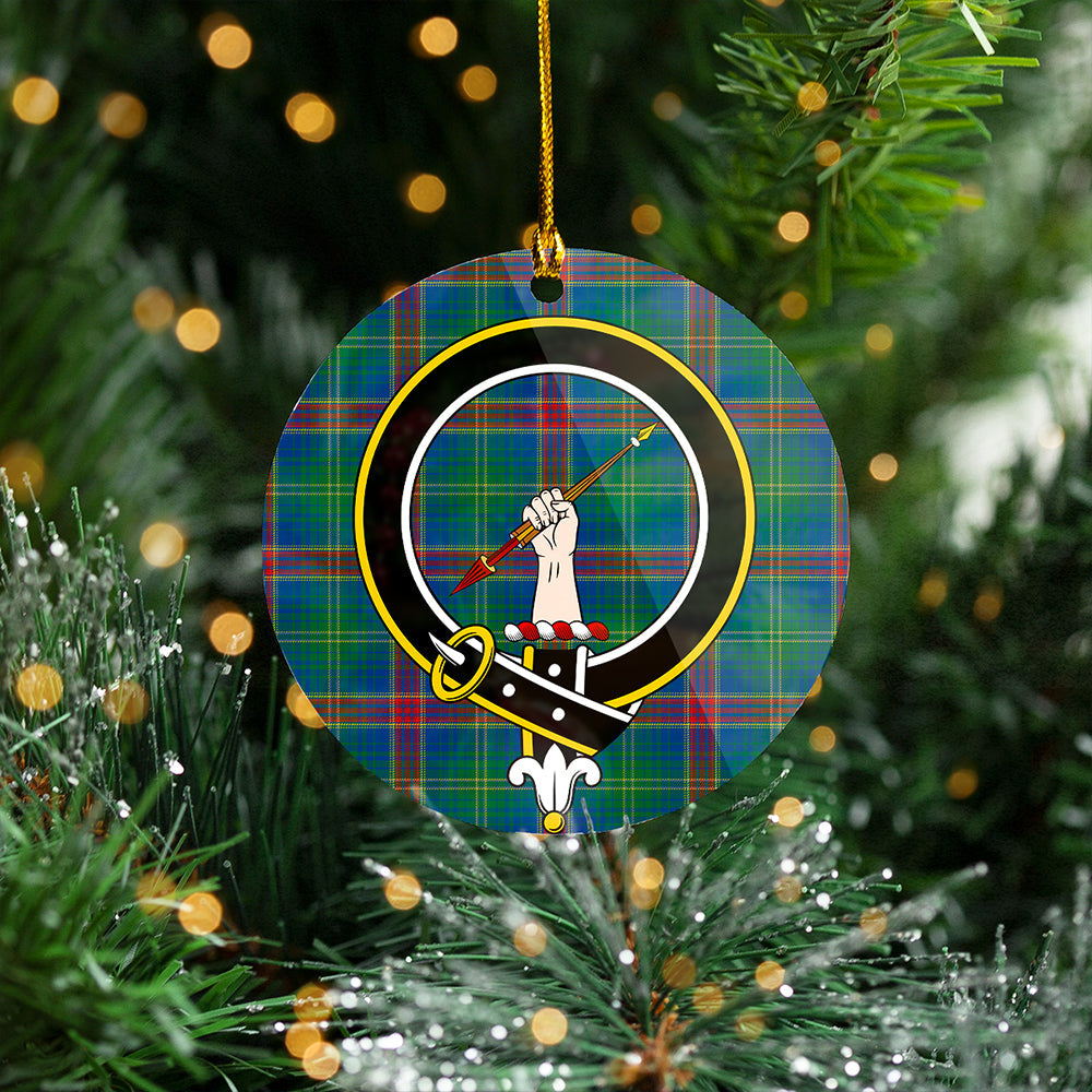 Hart Modern Clan Badge Tartan Plastic Christmas Ornaments