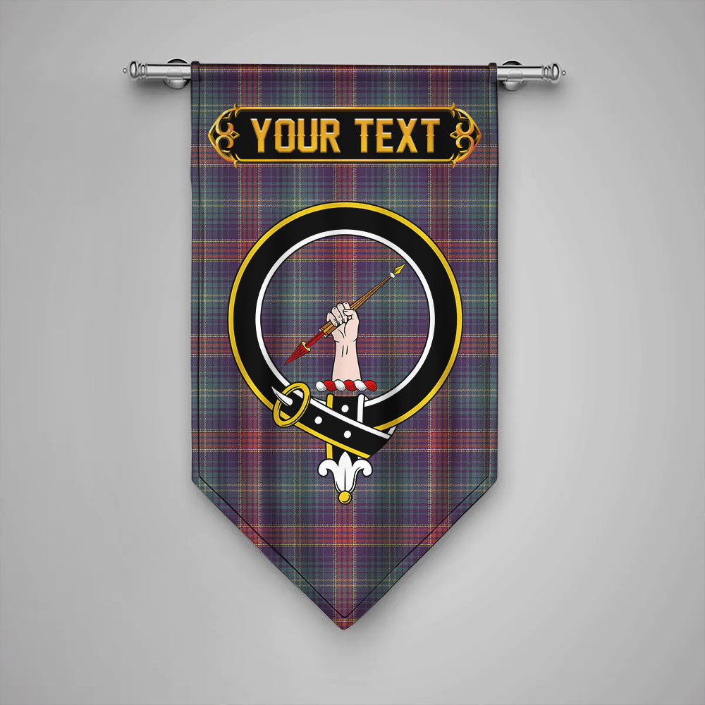 Hart Weathered Clan Badge Tartan Gonfalon Personalize