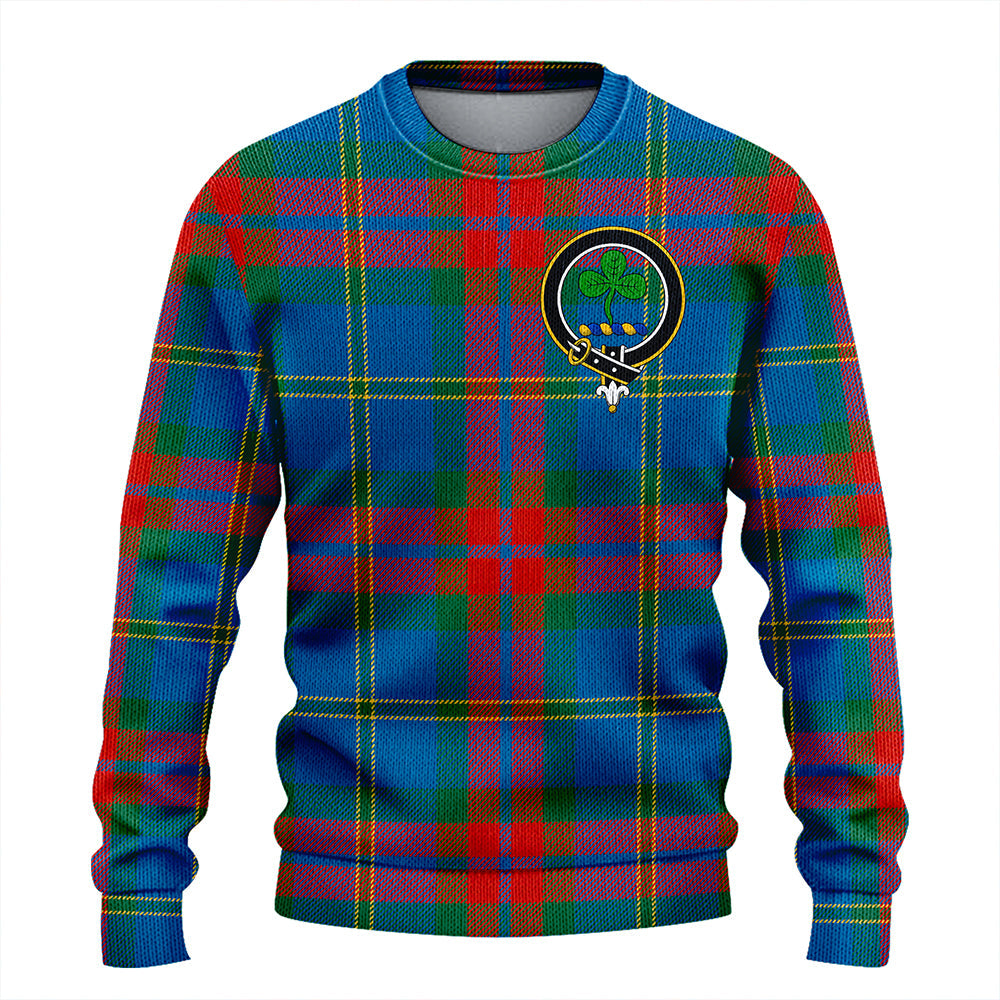 Harvey Ancient Clan Badge Tartan Knitted Sweater