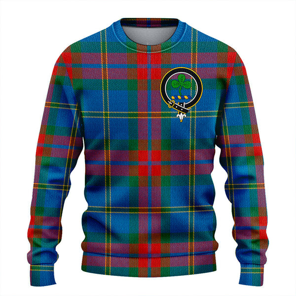 Harvey Ancient Clan Badge Tartan Knitted Sweater