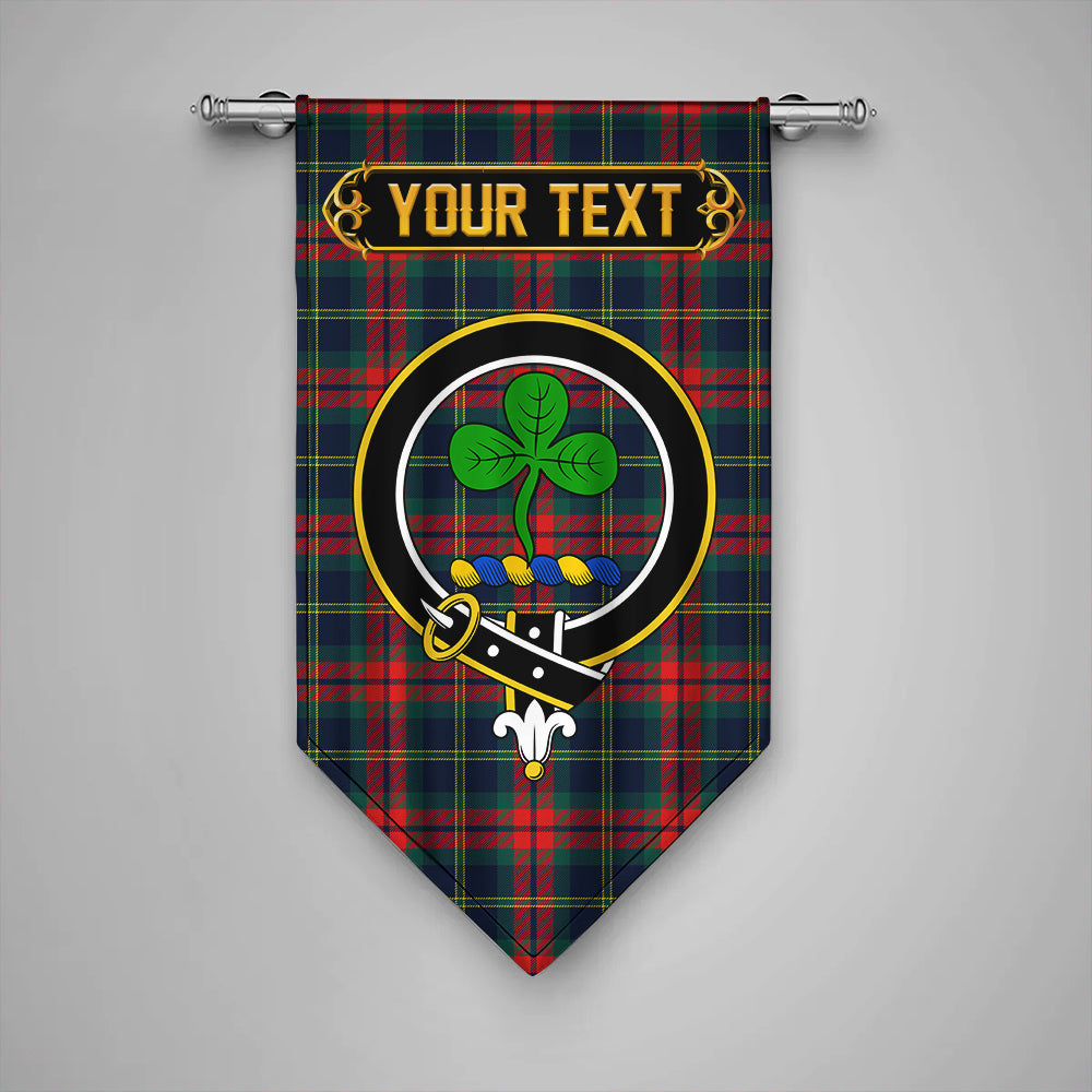 Harvey Modern Clan Badge Tartan Gonfalon Personalize