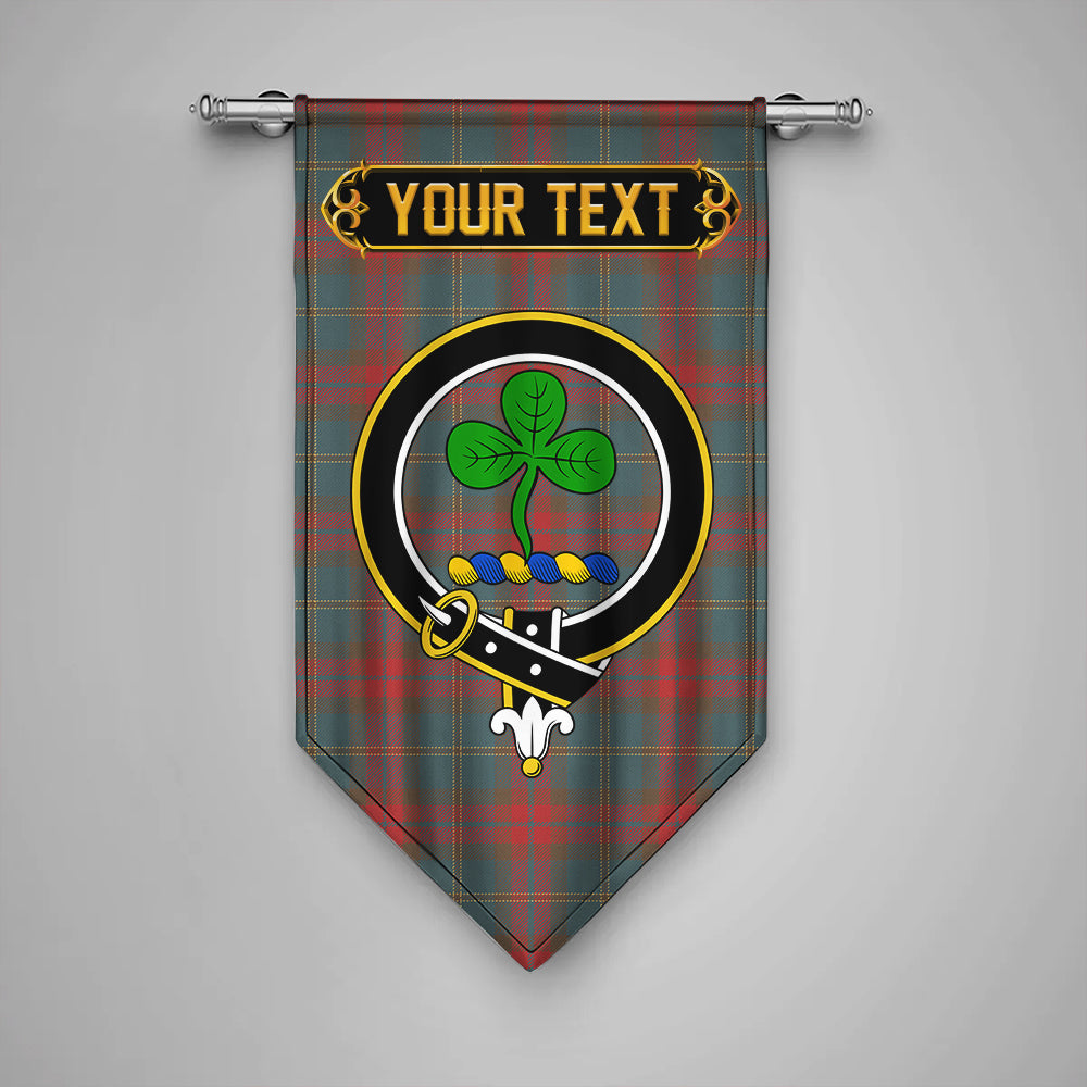 Harvey Weathered Clan Badge Tartan Gonfalon Personalize