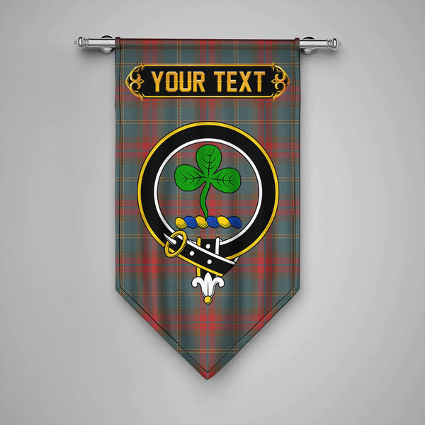 Harvey Weathered Clan Badge Tartan Gonfalon Personalize