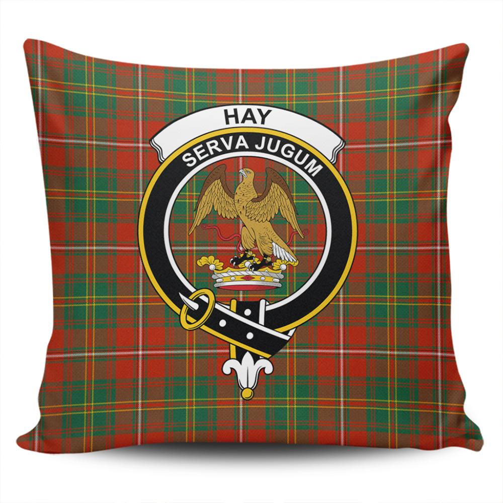 Hay Ancient Tartan Classic Crest Pillow Cover