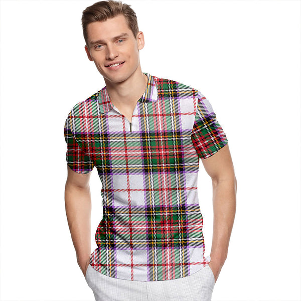 Hay #2 Ancient Tartan Classic Lapel Zip Short Sleeve Polo