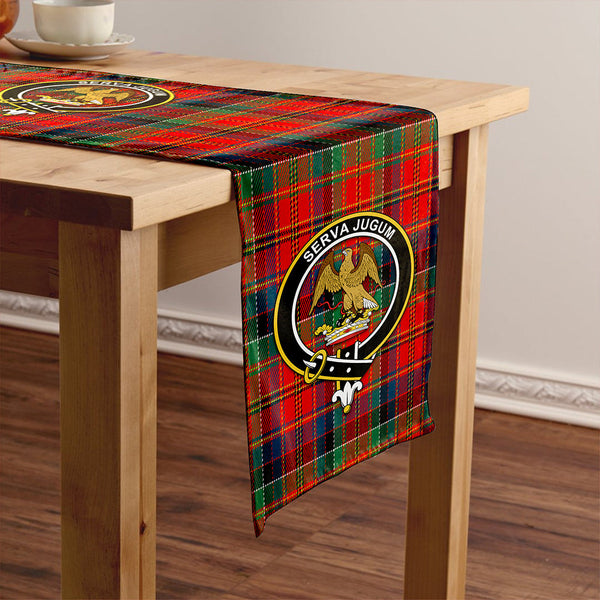 Hay and Leith Modern Clan Badge Tartan Table Runner