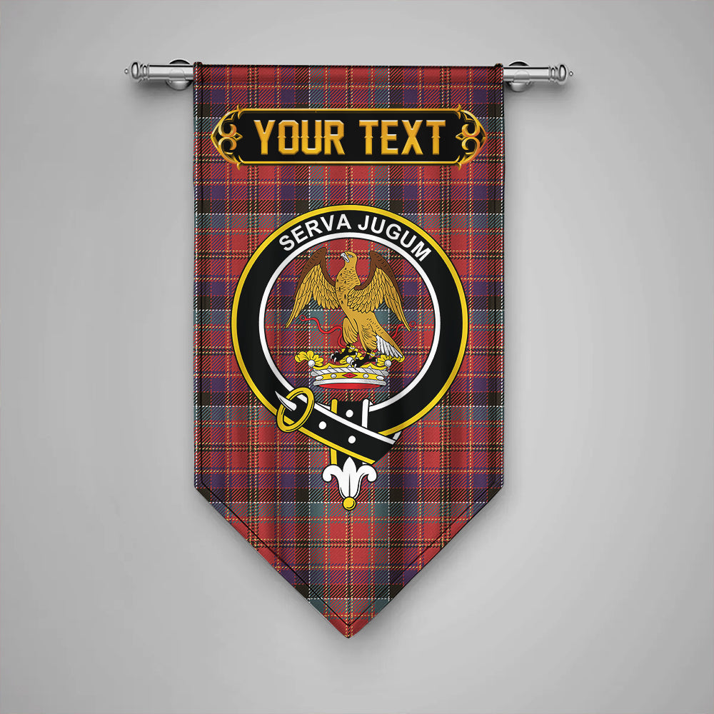 Hay and Leith Weathered Clan Badge Tartan Gonfalon Personalize