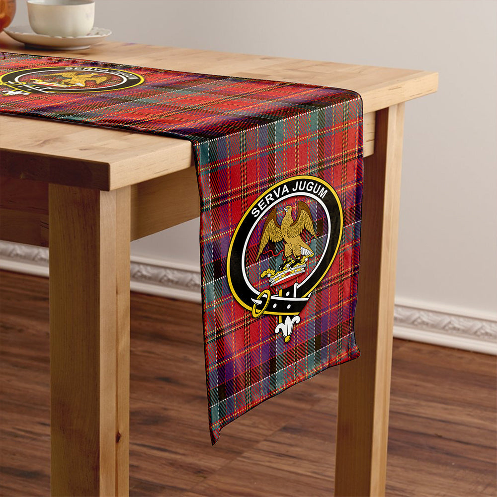 Hay and Leith Weathered Clan Badge Tartan Table Runner