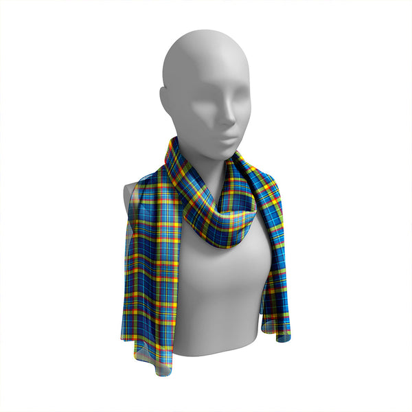 Healy Modern Tartan Classic Silk Habotai Long Scarf