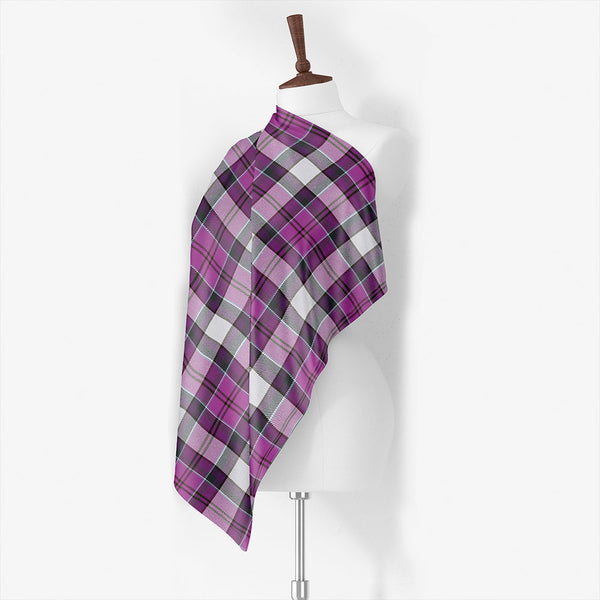 Hebridean Cairn Modern Tartan Classic Silk Habotai Square Scarf