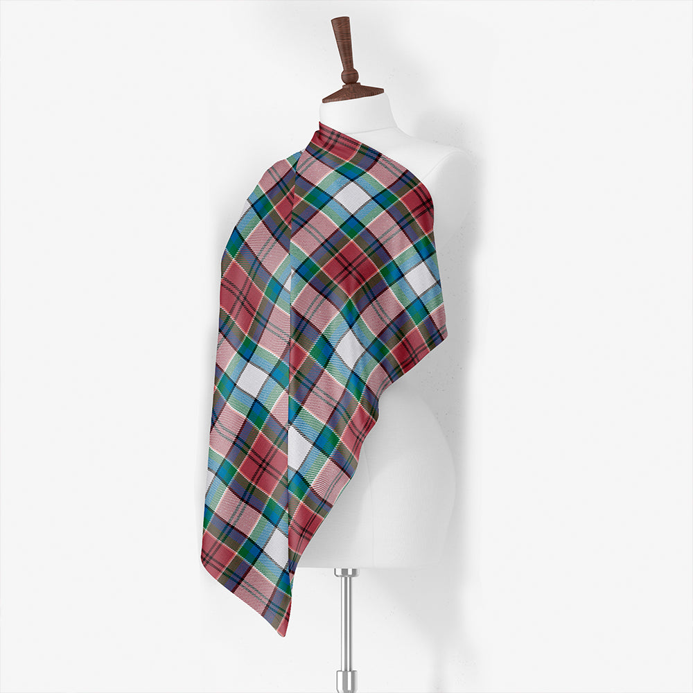 Hebridean Cairn Weathered Tartan Classic Silk Habotai Square Scarf