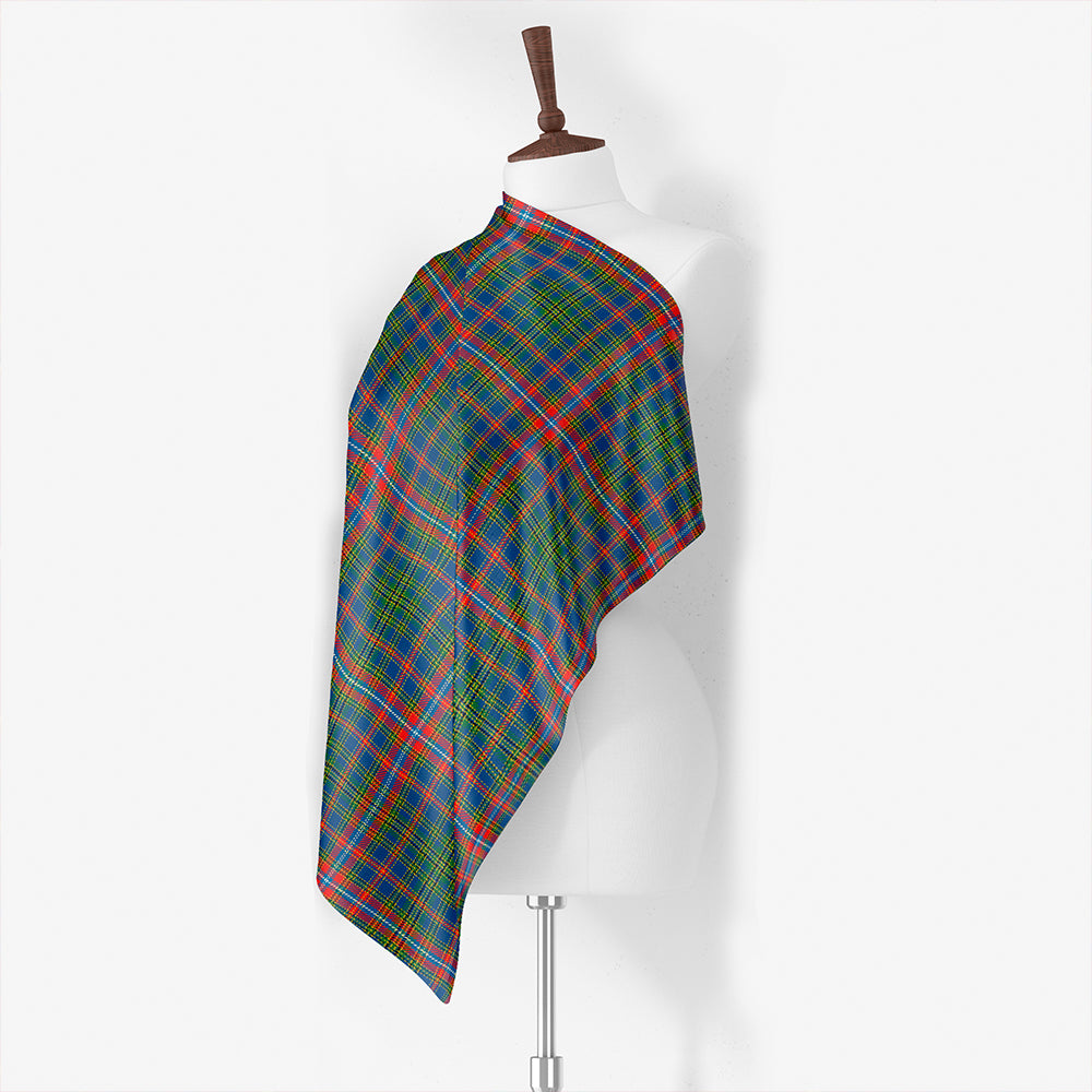 Hebridean Granite Ancient Tartan Classic Silk Habotai Square Scarf