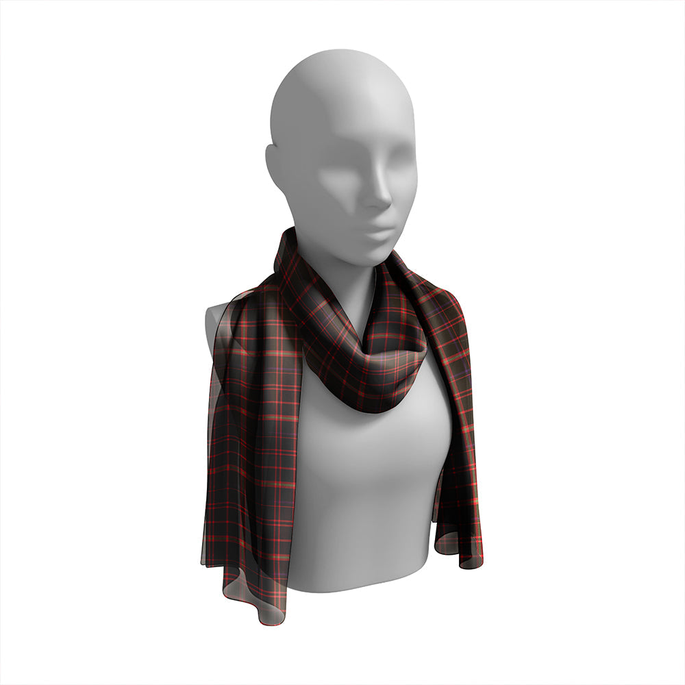 Hebrides #03 Weathered Tartan Classic Silk Habotai Long Scarf