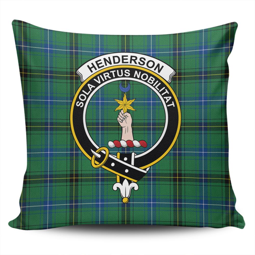 Henderson Ancient Tartan Classic Crest Pillow Cover