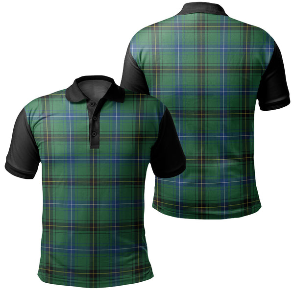 Henderson Ancient Tartan Classic Polo Shirt Black Neck 1 Style