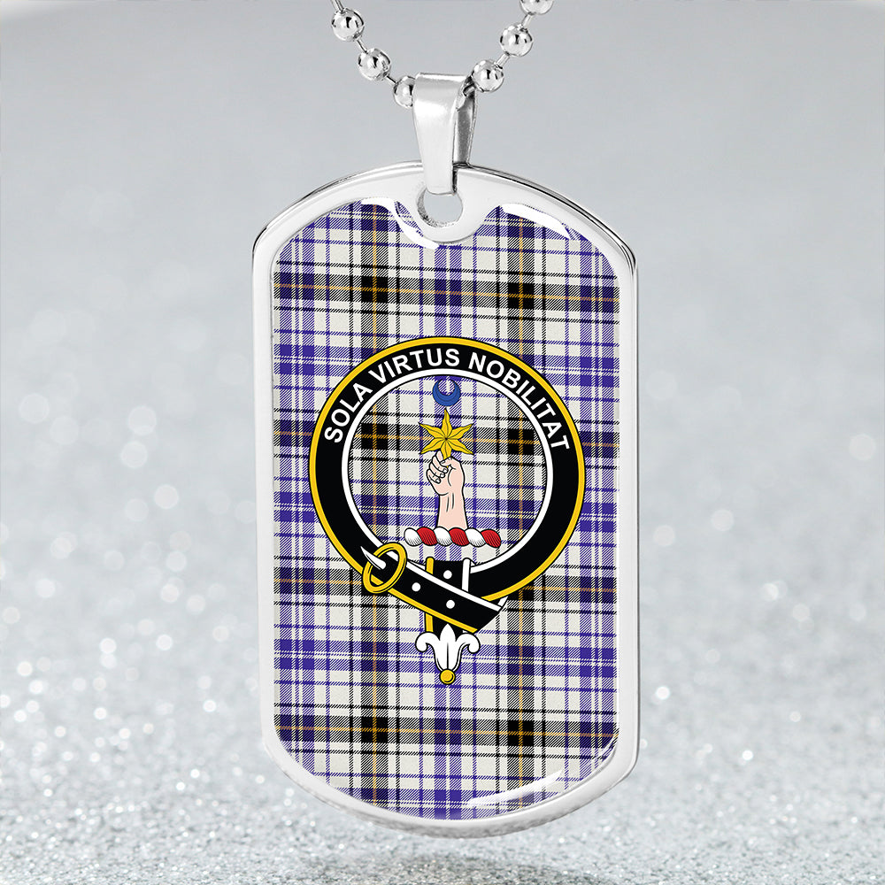 Henderson Dress Modern Clan Badge Classic Tartan Dog Tag Necklace