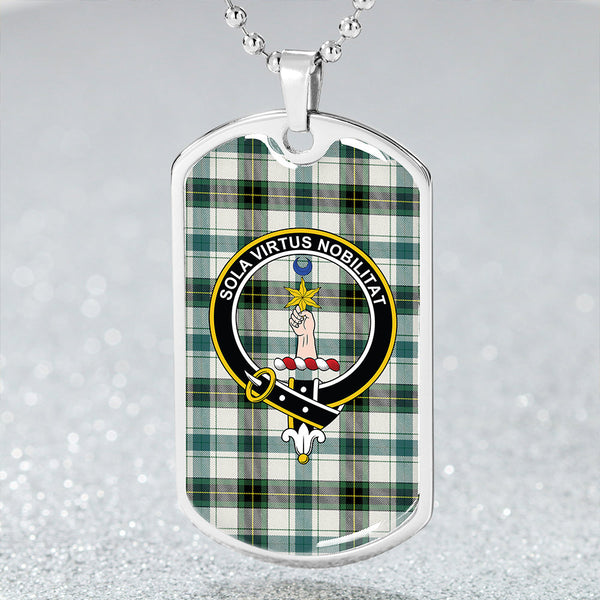 Henderson Dress #2 Modern Clan Badge Classic Tartan Dog Tag Necklace