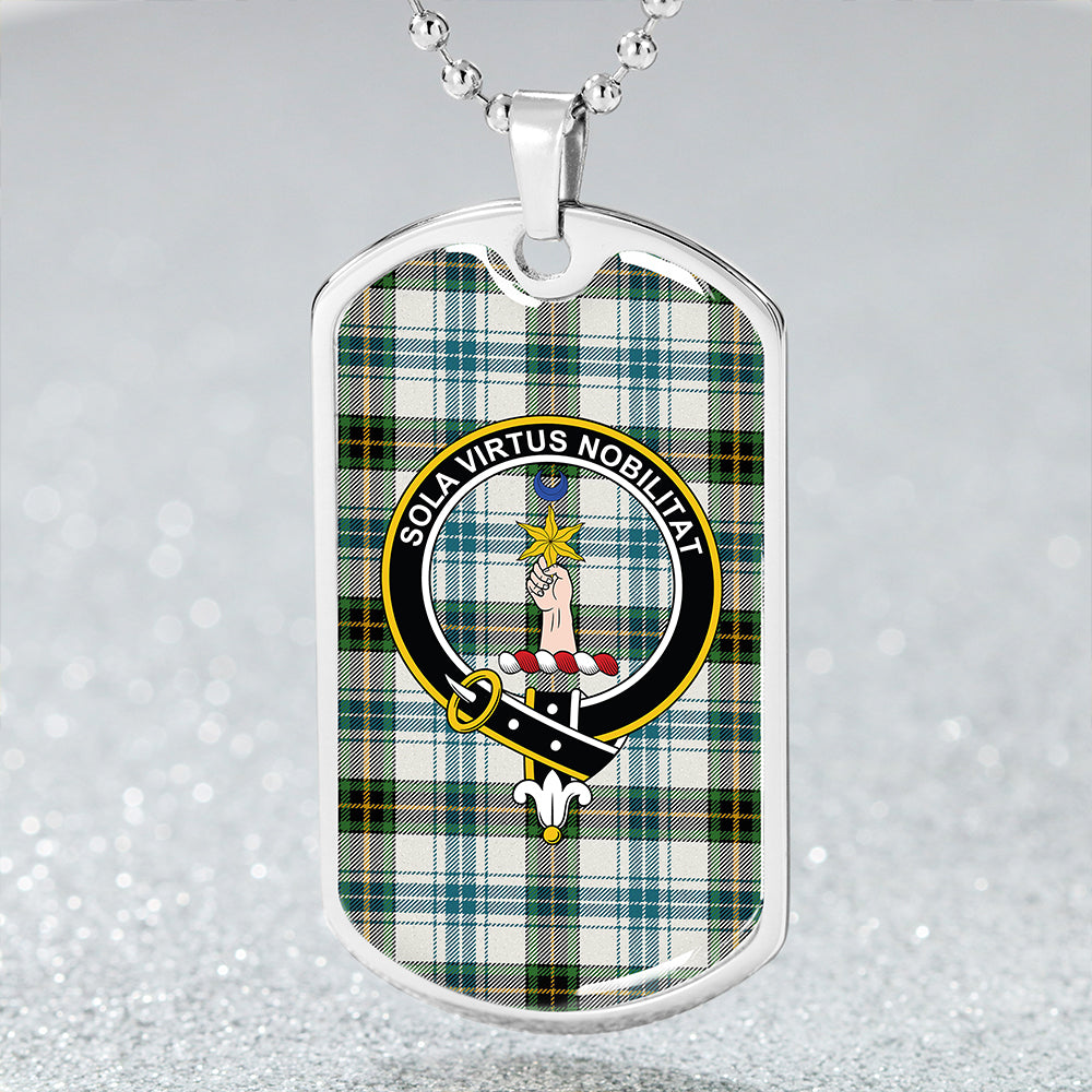 Henderson Dress #3 Ancient Clan Badge Classic Tartan Dog Tag Necklace