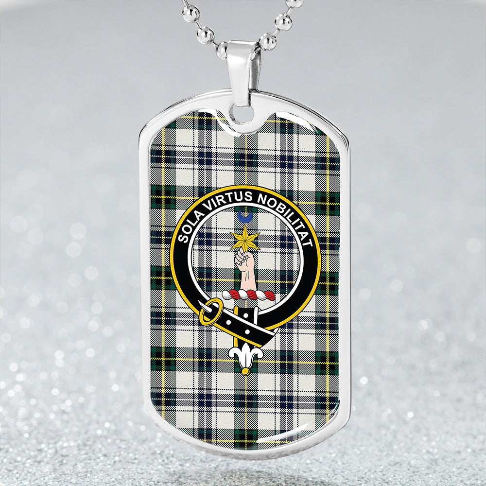 Henderson Dress #3 Modern Clan Badge Classic Tartan Dog Tag Necklace