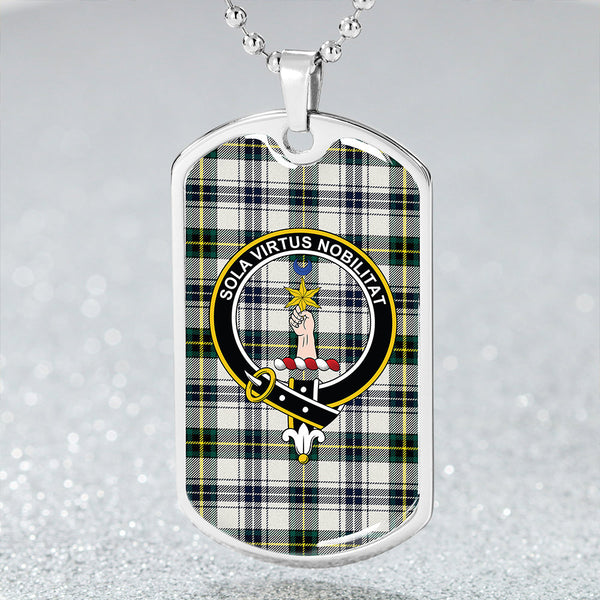 Henderson Dress #3 Modern Clan Badge Classic Tartan Dog Tag Necklace