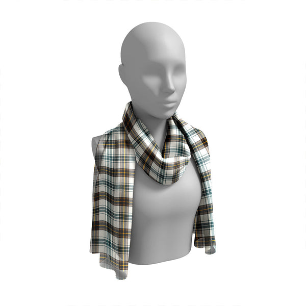 Henderson Dress #3 Weathered Tartan Classic Silk Habotai Long Scarf