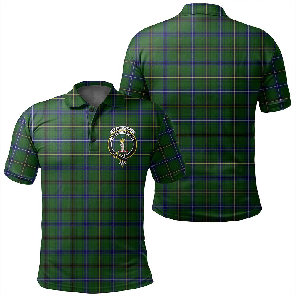 Henderson Modern Tartan Classic Crest Polo Shirt