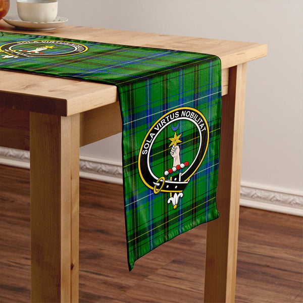 Henderson Modern Clan Badge Tartan Table Runner