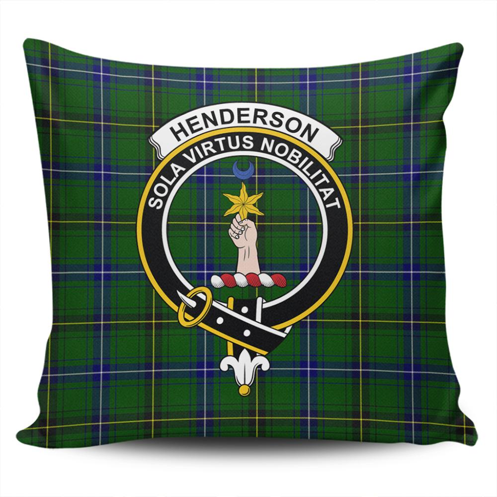 Henderson Modern Tartan Classic Crest Pillow Cover