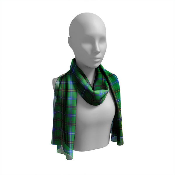 Henderson Modern Tartan Classic Silk Habotai Long Scarf