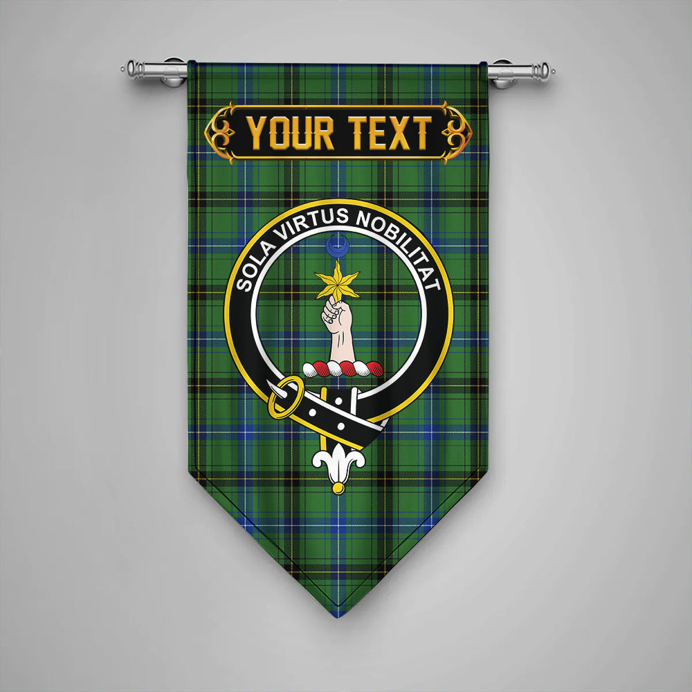 Henderson Modern Clan Badge Tartan Gonfalon Personalize