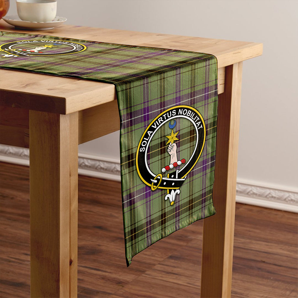 Henderson Weathered Clan Badge Tartan Table Runner