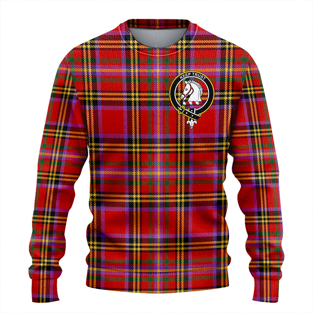 Hepburn Ancient Clan Badge Tartan Knitted Sweater