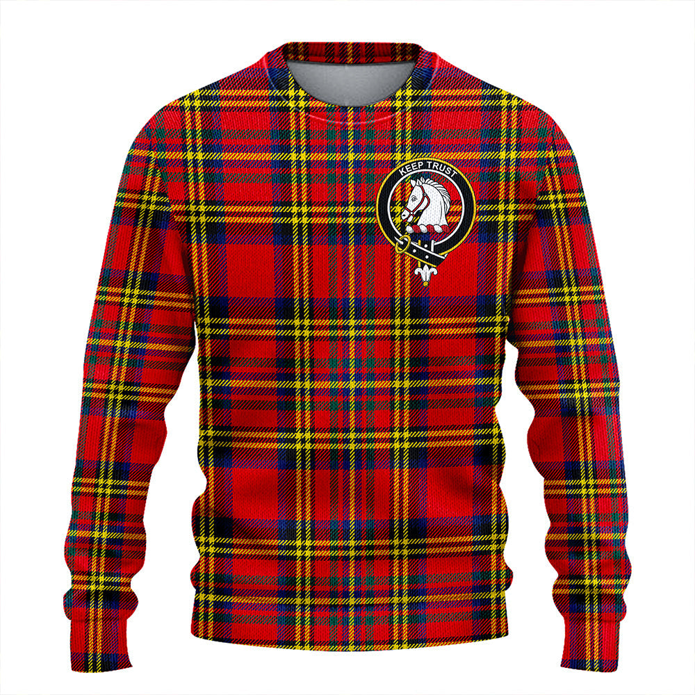 Hepburn Modern Clan Badge Tartan Knitted Sweater