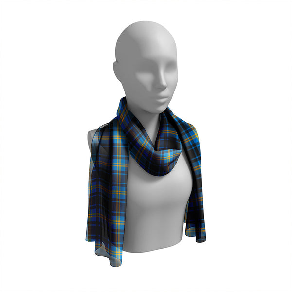 Hepburn #2 Ancient Tartan Classic Silk Habotai Long Scarf